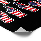 Subtle Resist Trump Asl Sign Language 4th Of July  ポスター (角)