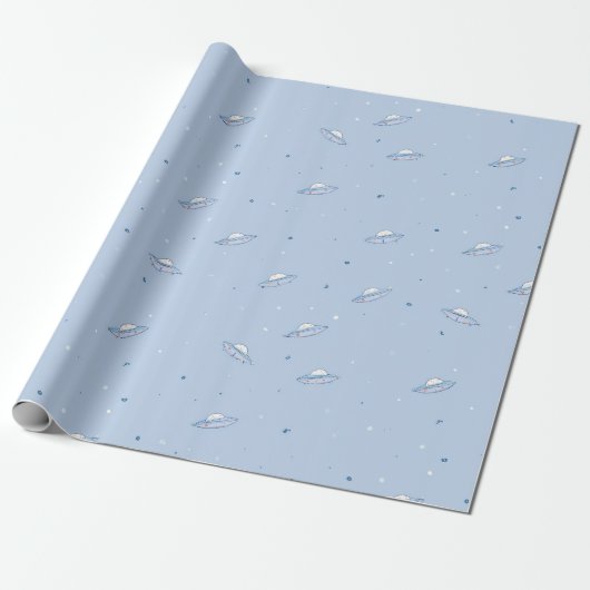 Subtle Spaceship Wrapping Paper ラッピングペーパー (アンロールド)