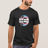 Subtle Transgender Pride Sunset, Trans Flag, Pride Tシャツ (正面)