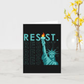 Subtle Vintage Resistance Anti Trump  カード (黄色い花)