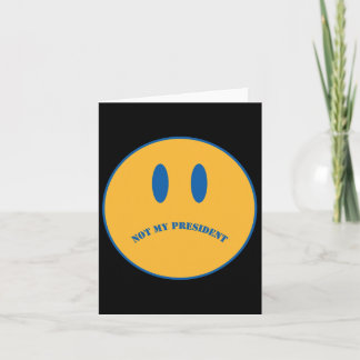 Subtle Vintage Sad Face Anti Trump カード
