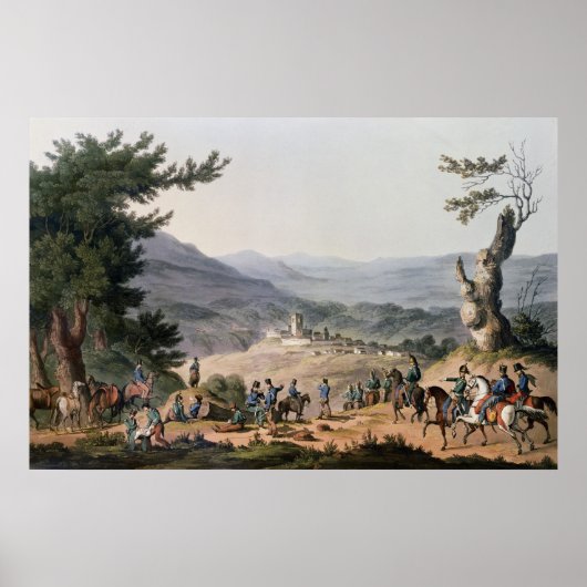 Subugal on the River Coa, engraved by C. Turner ポスター (正面)