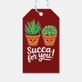 Succa For You – Cute Succulent Pun ギフトタグ (正面)