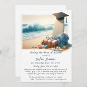 SucceSSつるの波に乗る卒業パーティー10 招待状 (正面/裏面)