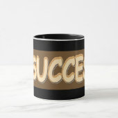 「#SUCCESS」かわいいデザイン。買今 マグカップ (中央)