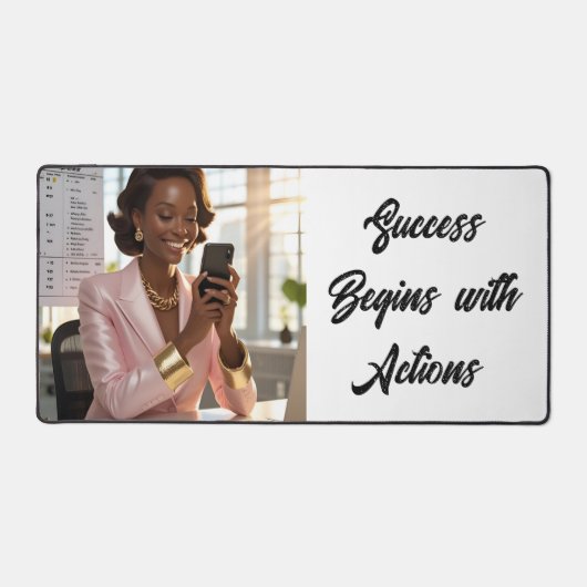 Success Begins with Actions... Deskmat デスクマット (正面)