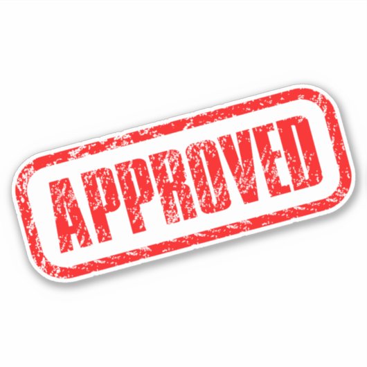 Success Certified – 正式に承認されたスタンプ シール (正面)