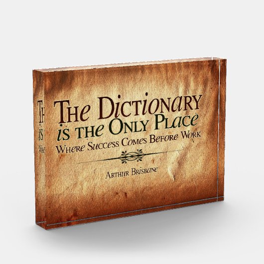 Success Comes Before Work Photo Block フォトブロック (左)