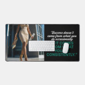 Success doesn't come from what you do occasionally デスクマット (キーボード&マウス)