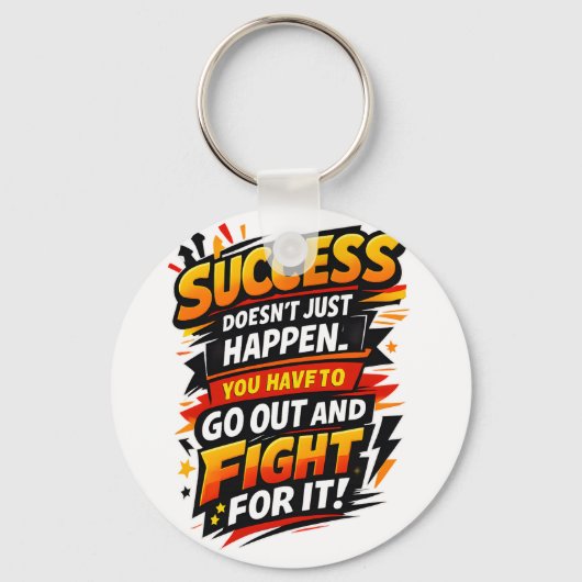 Success Fighter Quote キーホルダー (正面)