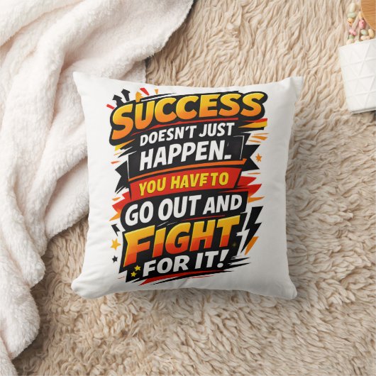 Success Fighter Quote クッション (ブランケット)
