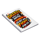 Success Fighter Quote ノートブック (右側)