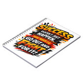 Success Fighter Quote ノートブック (左側)