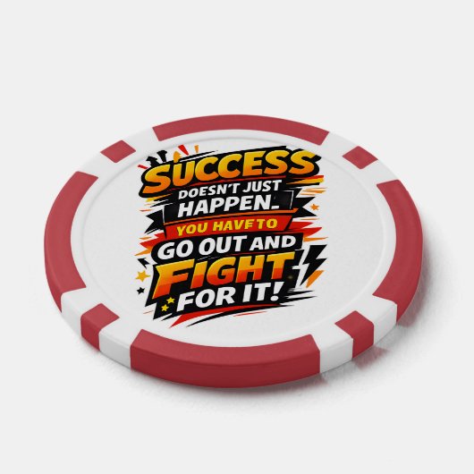 Success Fighter Quote ポーカーチップ (シングル)