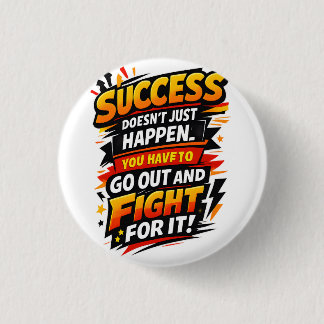 Success Fighter Quote 缶バッジ