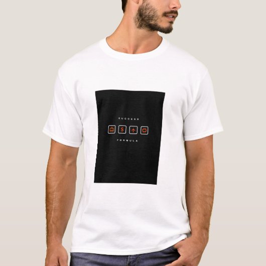 Success Formula Motivational T-Shirt Tシャツ (正面)
