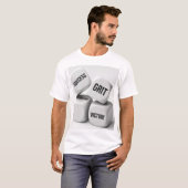 SUCCESS GRIT DISCIPLINE VICTORY - ミニマリストホワイト Tシャツ (正面フル)