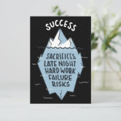 Success Hard Work Motivation サンキューカード (スタンド正面)