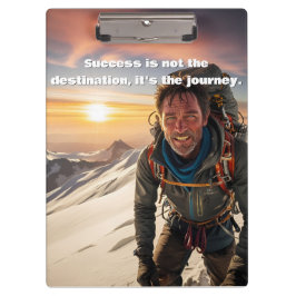 Success & Hard Work Mountain climber Motivational  クリップボード
