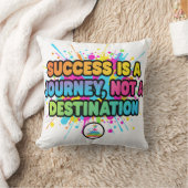 Success Is a Journey Motivational Quote Design クッション (ブランケット)