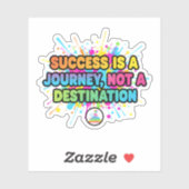 Success Is a Journey Motivational Quote Design シール (シート)