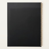 Success Is Planned, Not Hoped For” | Black & Gold  プランナー手帳 (裏面)