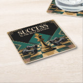 Success Is The Best Revenge スクエアペーパーコースター (アングル)