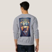 Success Is The New Black With Wolf Head スウェットシャツ (裏面フル)