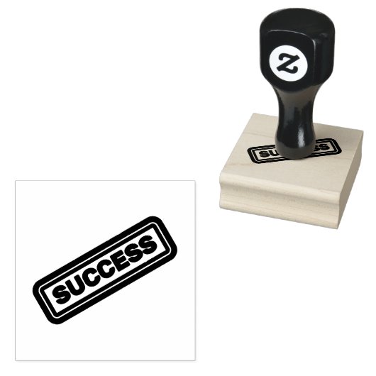 Success Logo Printed Emerald Ink Professional Use ラバースタンプ (押印)