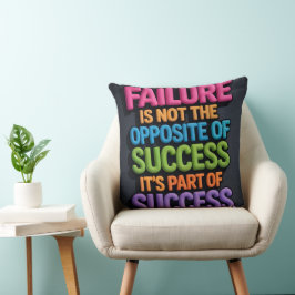 Success Mindset Motivational Quote Pillow クッション