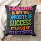 Success Mindset Motivational Quote Pillow クッション (ブランケット)