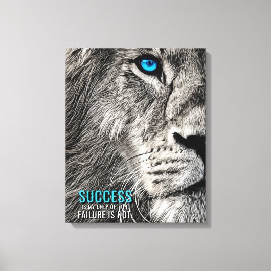Success My Only Option Motivational Quote Canvas キャンバスプリント (正面)
