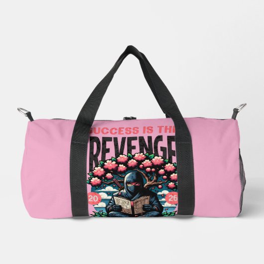 SUCCESS REVENGE LESSONS LEARN ダッフルバッグ (正面)