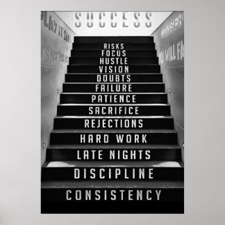 Success Staircase, entreprenures, hustlers ポスター