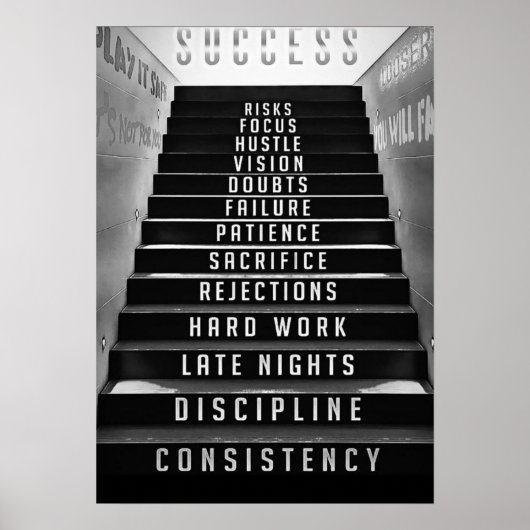 Success Staircase, entreprenures, hustlers ポスター (正面)