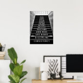 Success Staircase, entreprenures, hustlers ポスター (ホームオフィス)