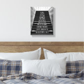 Success Staircase, gift for hustler, motivational キャンバスプリント (インサイチュ (寝室))