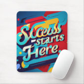 「Success Startes Here」デザイン マウスパッド (マウス)