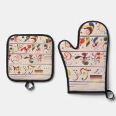 Succession, Kandinsky  鍋つかみ&鍋敷きセット (正面)