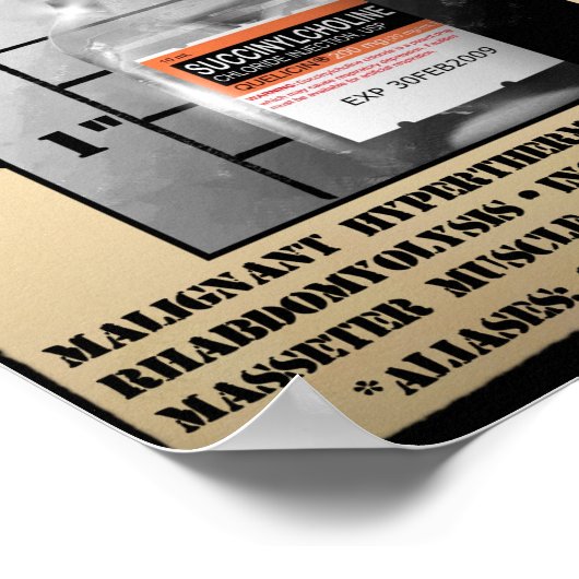 Succinylcholine Most Wanted ポスター (角)