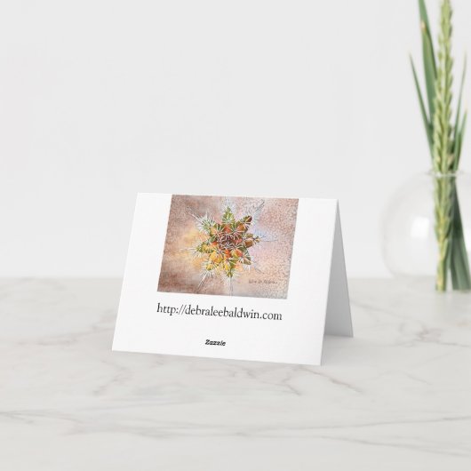 Succulentによって満たされるそりの休日の挨拶状 シーズンカード (裏面)