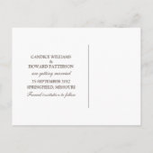 Succulentシンプル Save the Date招待状 案内ポストカード (裏面)