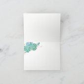 Succulent結婚's thank you notes 3961 サンキューカード (内部)