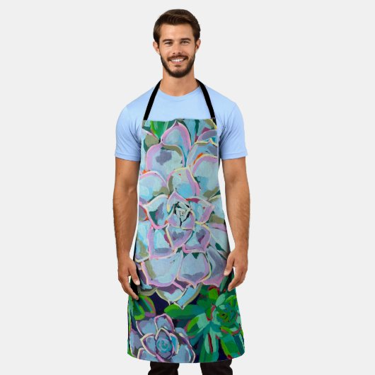 Succulent Aprol エプロン (着用した状態)