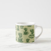 Succulent cactus silhouette in cups and pots  エスプレッソカップ (右)