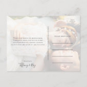 Succulent Greeneryフロントとバック写真ありがとう ポストカード (裏面)