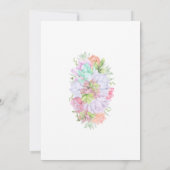 Succulent Greenery Wreath Bridal Shower  招待状 (裏面)