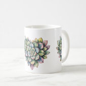 succulent heart shape Classic Mug, 11 oz コーヒーマグカップ (正面右)
