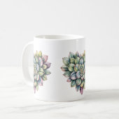  succulent heart shape Classic Mug, 11 oz コーヒーマグカップ (正面左)