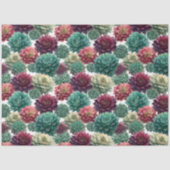 Succulent Plant Pattern Decoupage 薄葉紙 (正面)